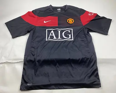Nike Fit Dry AIG Manchester United Soccer Futbol Jersey Adult Size M • $30.99