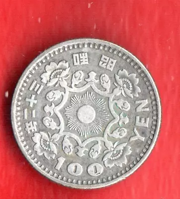 Japan 100 Yen  Silver Circulated • $6.51