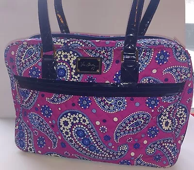 Vera Bradley Boysenberry Attache Travel Bag Laptop/Messenger Bag • $47