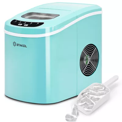 Green Portable Compact Electric Ice Maker Machine Mini Cube 26lbs/Day Mint New • $109