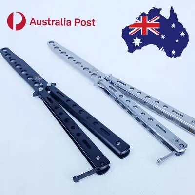 Butterfly Knife Balisong Metal Folding Practice Training Toy Gift Free Shipping • $9.74