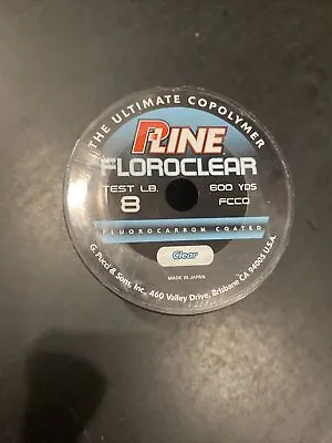 P Line Floroclear 8lb 600 Yds Fluorocarbon Coated • $15.99