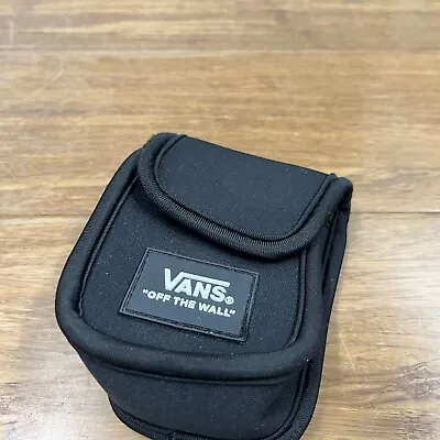 Vans Neoprene Pouch Black Bag Small Storage Device Bag Clip Skater Accessory • $8.42