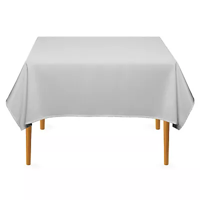 Square Wedding Banquet Polyester Fabric Tablecloth (Many Colors) • $14.99