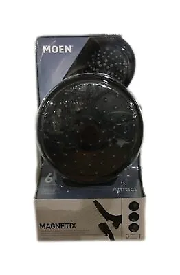 MOEN Magnetix 6-Spray Patterns. Wall Mount Dual Shower Head Handheld Matte Black • $89.95