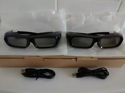 £26.50 • Buy Sony 3D Glasses. 2 Sets. Model TDG-BR250/B. Brand New & Boxed With USB Chargers.
