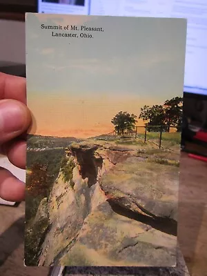 G3 Old OHIO Postcard Lancaster Summit Of Mt Mount Pleasant Cliff Lovers Leap • $9.99