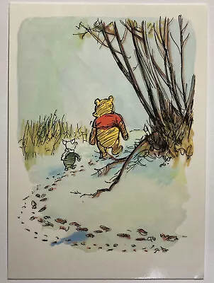 Vintage Postcard Winnie The Pooh And Piglet Walking Foot Step Trails P2 • £7.29