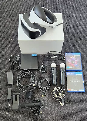 $400 • Buy Playstation 4 VR Bundle - 2 PS Move Controller + PS Cam + PS5 Adapter + Skyrim