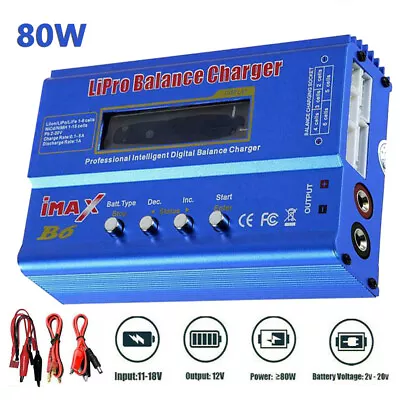 IMAX B6 LCD Digital Battery Balance Charger Discharger Lipo NiMh Li-ion Ni-Cd AU • $33.98