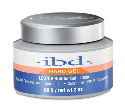 IBD Hard Gel LED/UV Builder Gel - CLEAR - 56g/2oz • £16.95