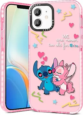 IPhone 11 Pro Disney Lilo And Stitch Couples Protective Phone Case Gift • £9.99