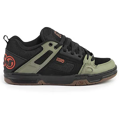 DVS Men's Comanche Low Top Sneaker Shoes Black/Olive/Orange Nubuck Clothing A • $112.66