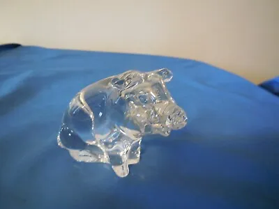 Princess House Pets 24% Lead Crystal Germany Glass Pig Figure Paperweight 4” • $5.99