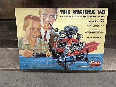 Vintage Renwal  Model Kit #802:1298 The Visible V8 Engine Model Kit W/ Box *READ • $30