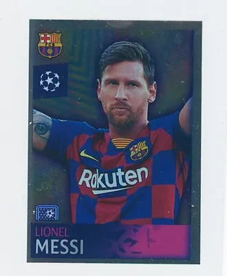 Lionel Messi #44 Topps UCL Foil Sticker FC Barcelona 2019-20 • $4