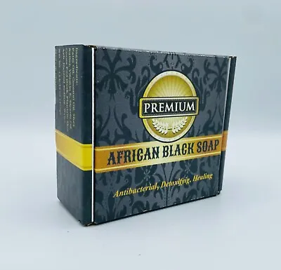 $13.50 • Buy Raw African Black Soap Organic 100% Pure Bar From Ghana Bulk Face Acne Body Wash