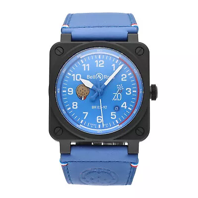 Bell & Ross Patrouille De France Auto Ceramic 42mm Mens Watch BR0392-PAF7-CE/SCA • $3450