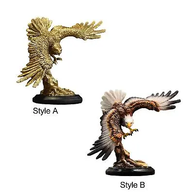 Eagle Statue Sculpture Art Modern Resin Gift Figurine Eagle Ornament For • £21.65