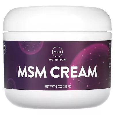 MRM MSM Cream 4 Oz 113 G Allergen-Free GMP Quality Assured No Artificial • $13.78