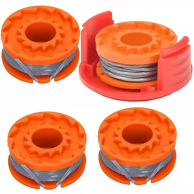 Spool Cover & Line For QUALCAST CLGT1825D CGT25 Grass Trimmer Strimmer 4 Spools • £26.53