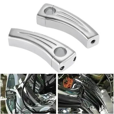 7  Chrome Handle Bar Risers For Kawasaki VN Vulcan MeanStreak Nomad 1600 • $54.38