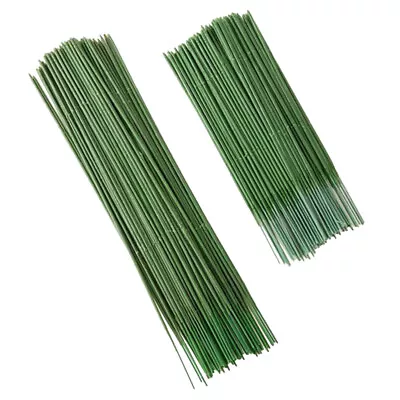 100Pcs Plastic Flower Stems Fake Bouquet Plant Support Stick For Floral Crafts • £8.69