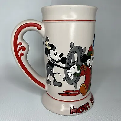 Mickey Mouse Coffee Mug 3D Large Through Years Disney Cup Beer Stein Tankard  • $18.99