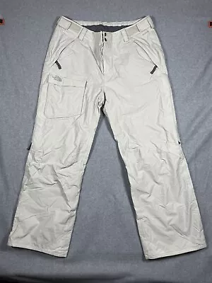 $35 • Buy The North Face Womens Hyvent Snow Pants Cream XL Long Nylon Ski Outdoor Winter