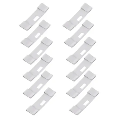 12 Pcs Vertical Blind Vane Saver Metal White Hangers Battery • $11.89