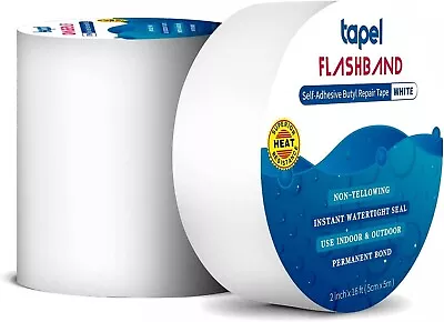 £13.99 • Buy RV Motorhome Caravans Roof Sealant Tape Butyl Waterproof White Tape - 5cm X 5m..