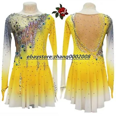 Ice Figure Skating Dress /Rhythmic Gymnastics /Twirling Competition/Tap Costume • £159