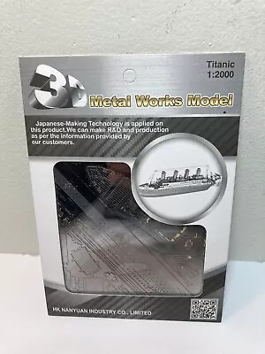 3D Metal Works Model Metal Titanic 1:2000 New • $8.99