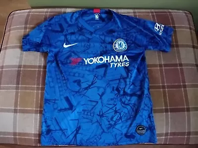 Chelsea Football Club Home Size Mens Small Nike Dri Fit Hyundai Shirt Top • £7