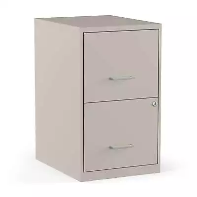 MyOfficeInnovations 2-Drawer Vertical File Cabinet Locking Letter Putty/Beige • $98.46