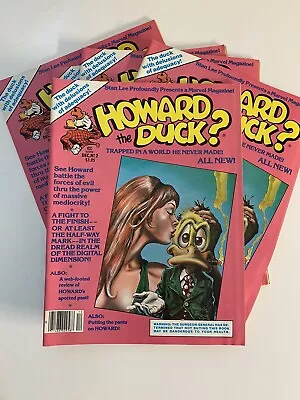 HOWARD THE DUCK #2 VAL MAYERIK BRONZE AGE CURTIS/MARVEL MAGAZINE 1979 - Lot Of 5 • $19