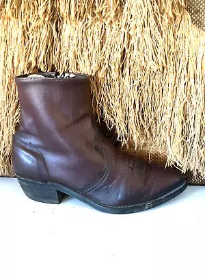 Vintage Wine Ankle Boots Size 10.5EE Style No. 3147 • $69.99