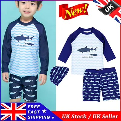 Boys Kids Toddler Baby Surf Suit Swimsuit Swimming Costume Beach Summer UK • £6.66