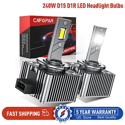SUPAREE D1S D1R LED Headlight Bulbs 240W Super White HID Xenon Conversion Kit 2X • $32.19