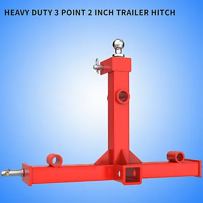 Category 1 Drawbar Hay Attachment W/ 3 Point 2  Receiver Trailer Hitch For CAT 1 • $121.38