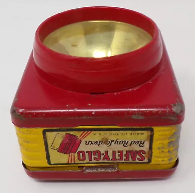 Vintage Safety-Glo Red Ray Lantern Battery Operated Lamp • $19.95