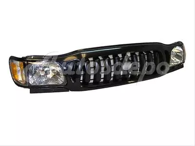 Bundle For 01-04 Tacoma Prerunner Grille Black Headlight Filler Park Light 7Pcs • $261.87