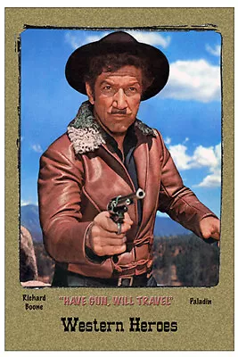 4x6 MAGNET PRINT  HAVE GUN WILL TRAVEL  - RICHARD BOONE • $5.35