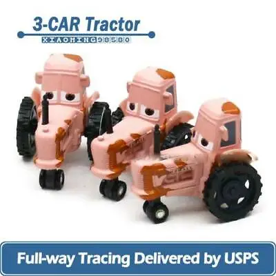 3-Car Disney Pixar Cars 3 Tractor 1:55 Metal Diecast Toys Car Loose New • $24.87