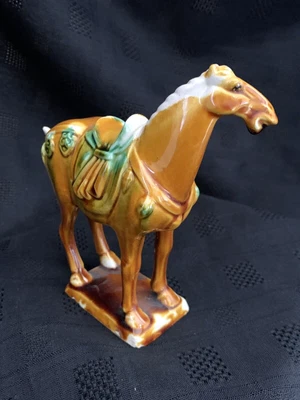 £22 • Buy Chinese Vintage Sancai Tricolour Tang Horse Ornament 13cm