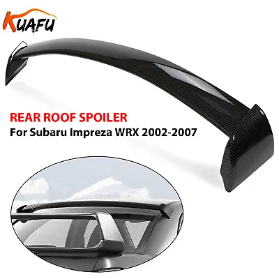 Rear Roof Spoiler Carbon Fiber Style Wing Top Lip For Subaru Impreza WRX 02-2007 • $59.99