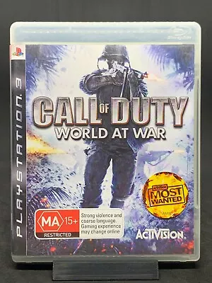 Call Of Duty World At War PS3 PlayStation 3 Sony PAL Complete • $11.50