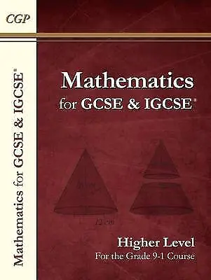 Maths For GCSE And IGCSE (R) Textbook Higher (for The Grade 9-1 Course) By CGP • £11