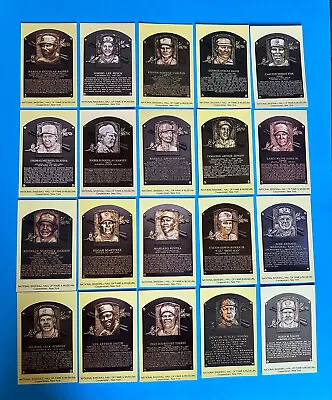 Baseball Hall Of Fame Yellow Gold Plaque Postcards New Mint Condition • $1.49