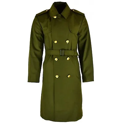 Genuine Czech Army Coat Trenchcoat CZ Military Issue Long Raincoat Olive NEW • $43.05